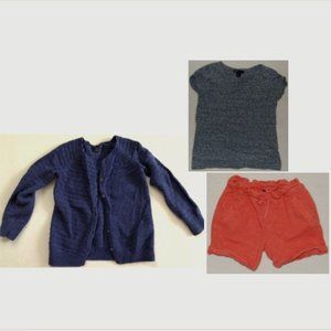 GAP Girls Size S (Age 6-7), Bundle of 3 Tops & Bottoms